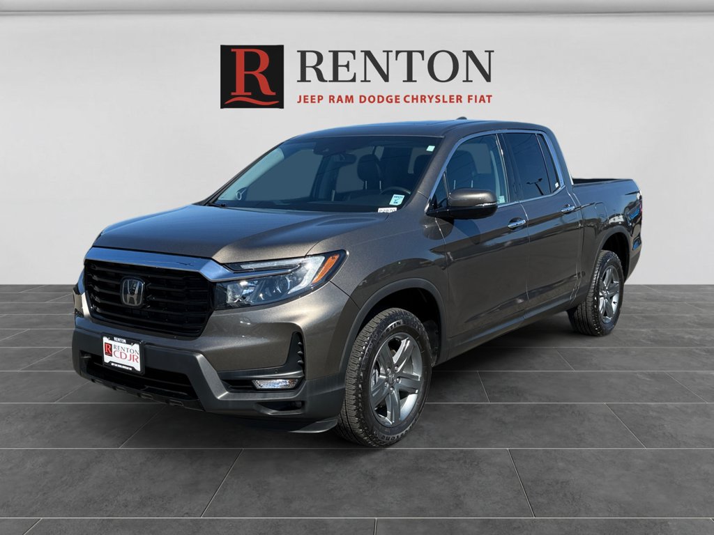 Pacific Pewter Metallic 2022 Honda Ridgeline Pickup Truck All-Wheel Drive 9-Speed Automatic