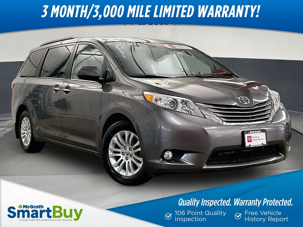 Predawn Gray Mica 2016 Toyota Sienna Minivan Front-Wheel Drive 6-Speed Automatic Overdrive