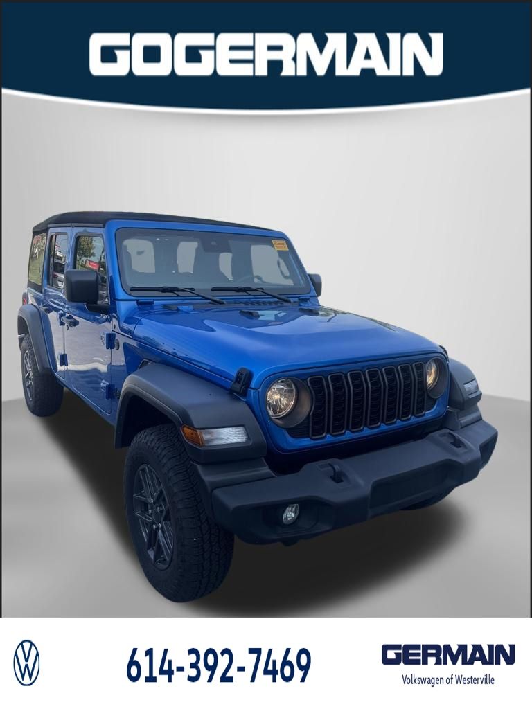 Hydro Blue Pearl Coat 2024 Jeep Wrangler SUV / Crossover Four-Wheel Drive 8-Speed Automatic