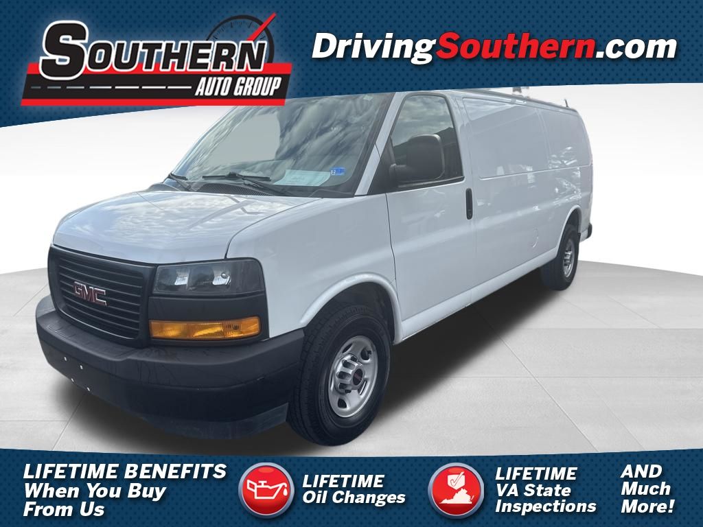 Summit White 2021 GMC Savana Cargo 2500 Extended RWD Van Rear-Wheel Drive 8-Speed Automatic Overdrive