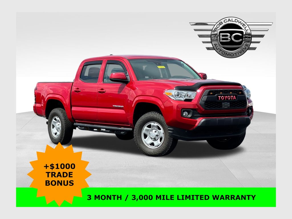Barcelona Red Metallic 2020 Toyota Tacoma SR V6 Double Cab 4WD Pickup Truck Four-Wheel Drive 6-Speed Automatic