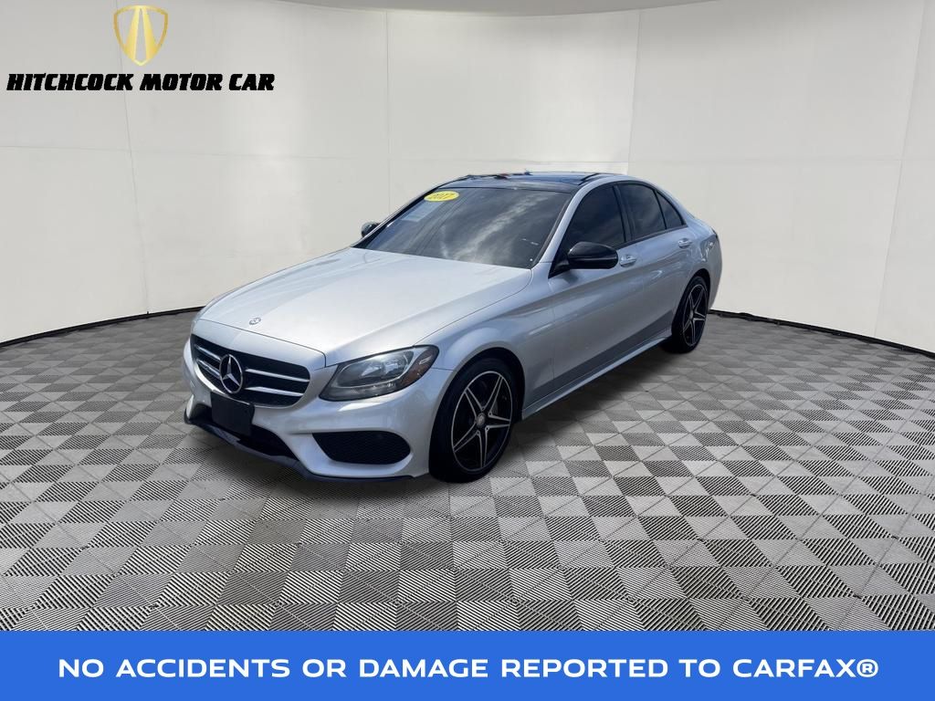 Diamond Silver Metallic 2017 Mercedes-Benz C-Class Sedan All-Wheel Drive 7-Speed Automatic