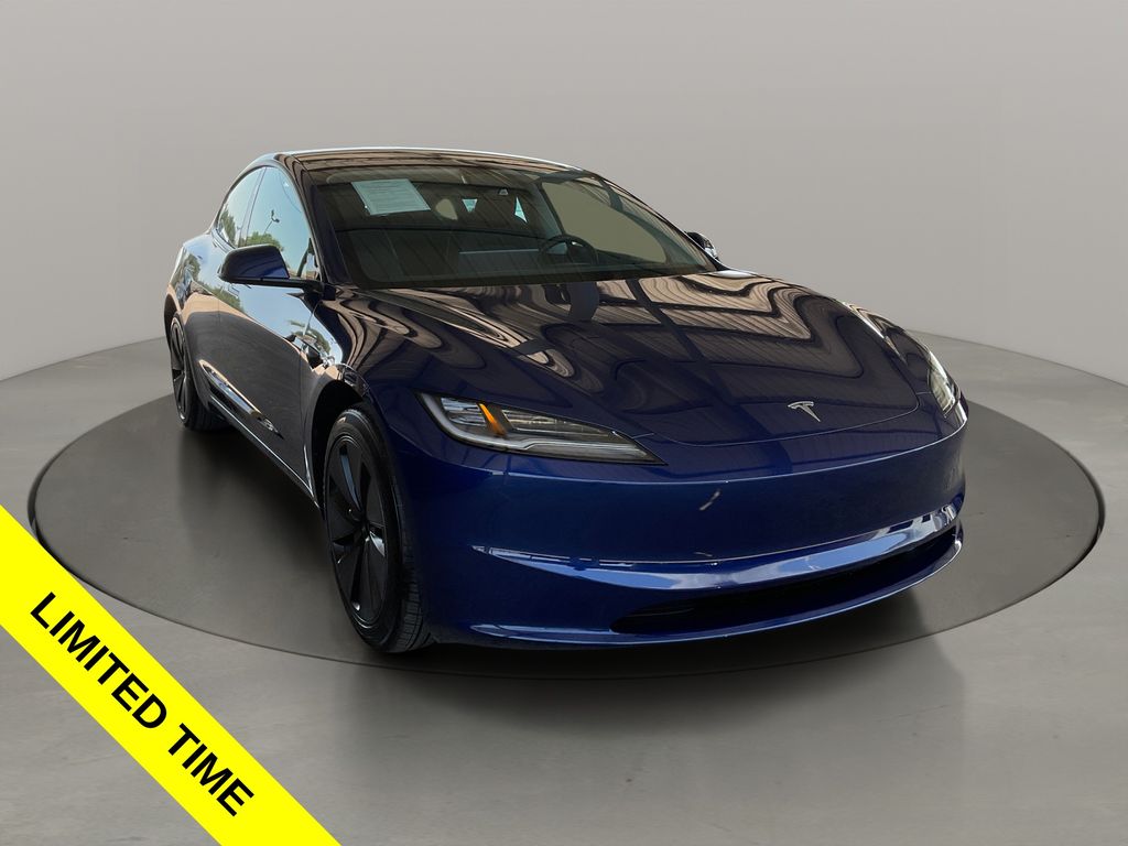 Blue 2025 Tesla Model 3 Sedan Rear-Wheel Drive 1-Speed Automatic