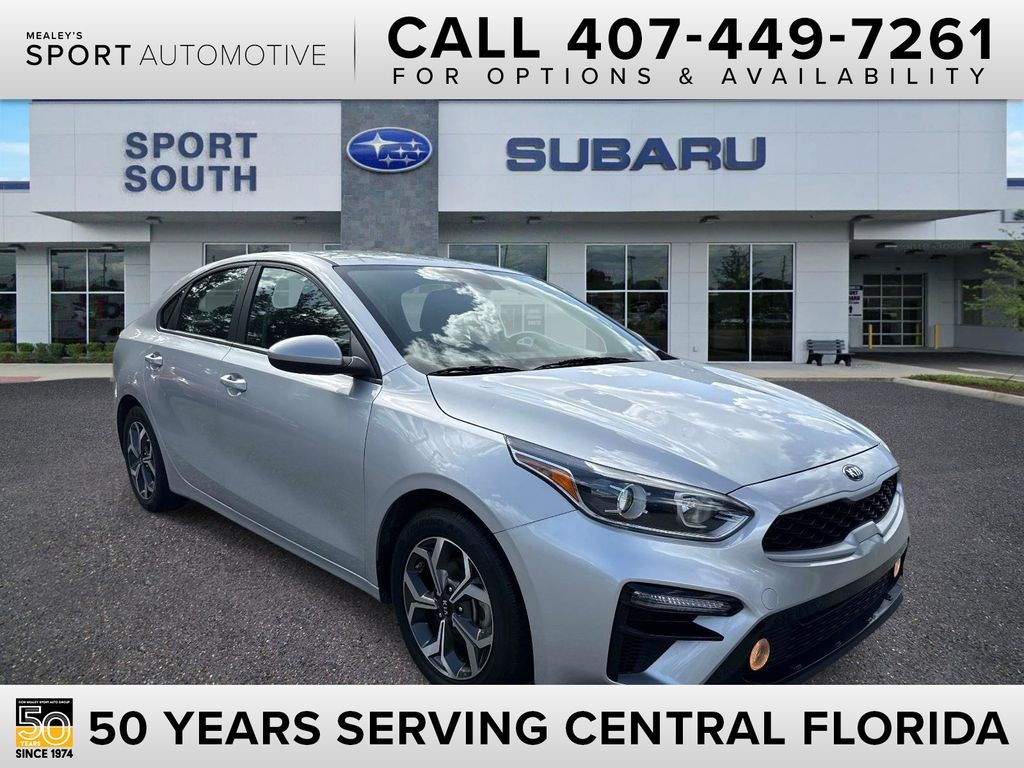 Silky Silver 2021 Kia Forte Sedan Front-Wheel Drive Continuously Variable Transmission