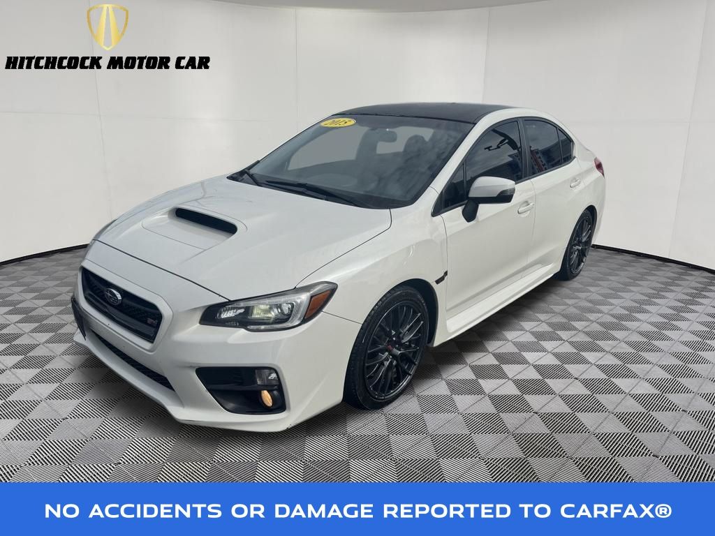 Crystal White Pearl 2015 Subaru WRX STI Sedan All-Wheel Drive 6-Speed Manual