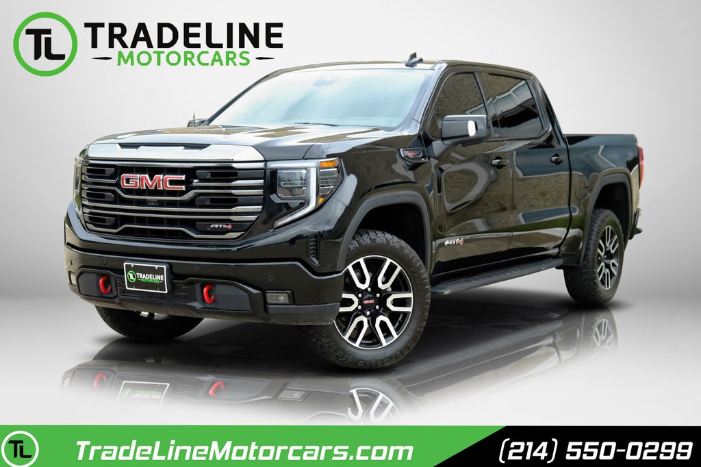 Onyx Black 2024 GMC Sierra 1500 AT4 Crew Cab 4WD Pickup Truck Four-Wheel Drive Automatic