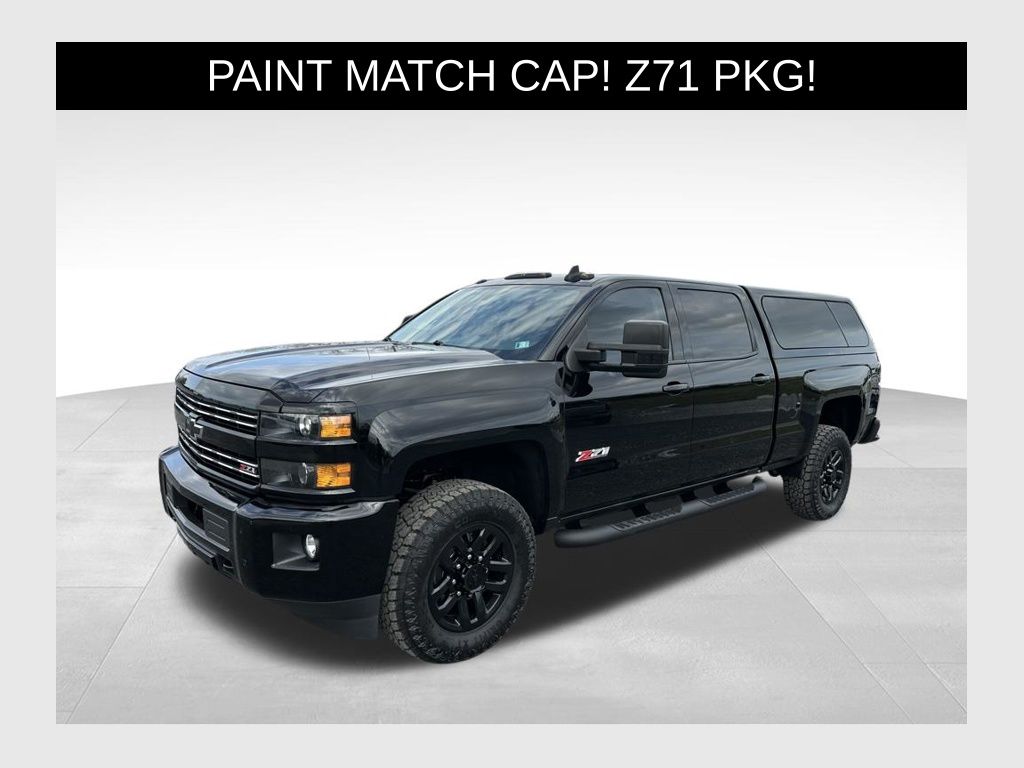 Black 2018 Chevrolet Silverado 2500HD LTZ Crew Cab 4WD Pickup Truck Four-Wheel Drive 6-Speed Automatic Overdrive