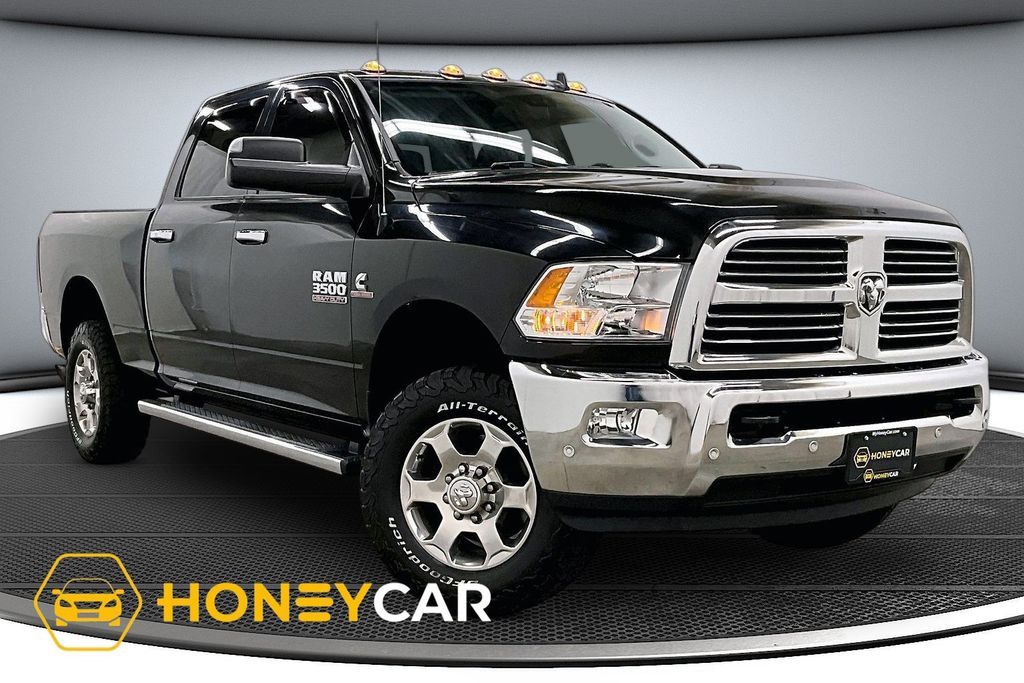 Brilliant Black Crystal Pearlcoat 2017 RAM 3500 Pickup Truck Four-Wheel Drive 6-Speed Automatic
