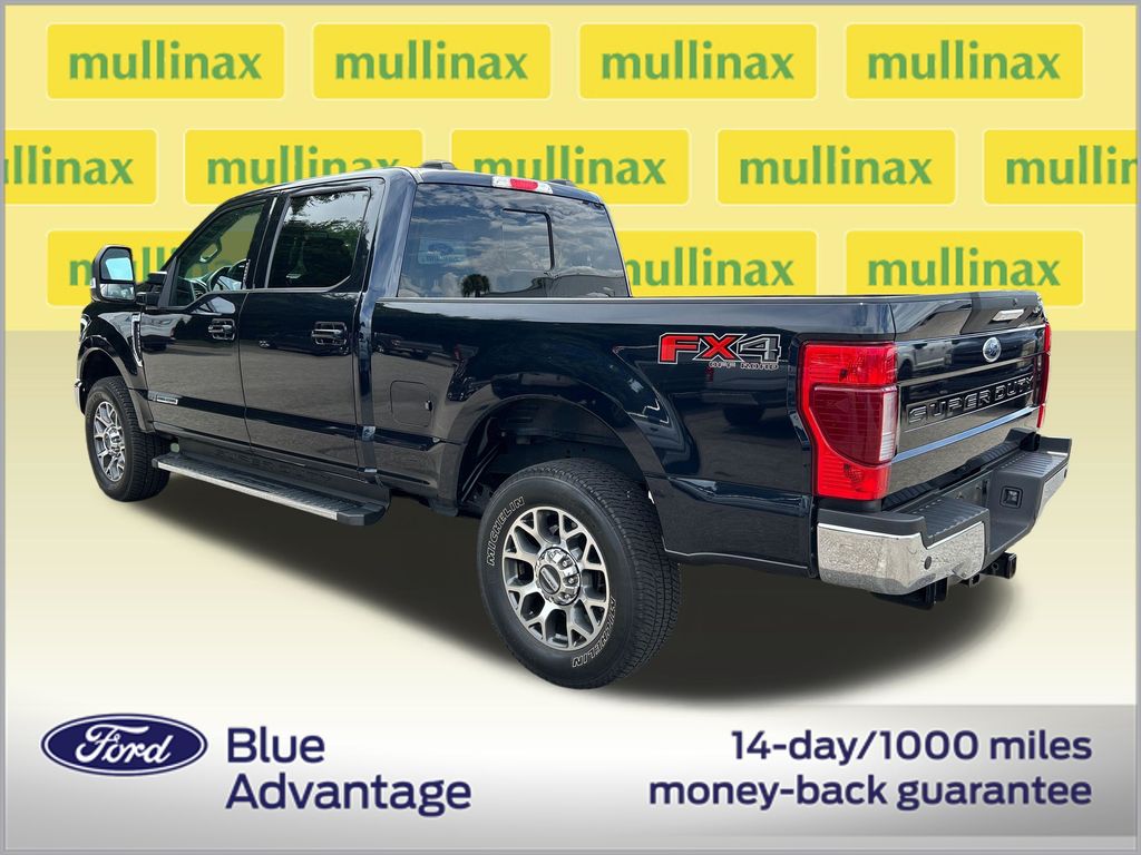 Certified Used 2021 Blue Ford Lariat image 3