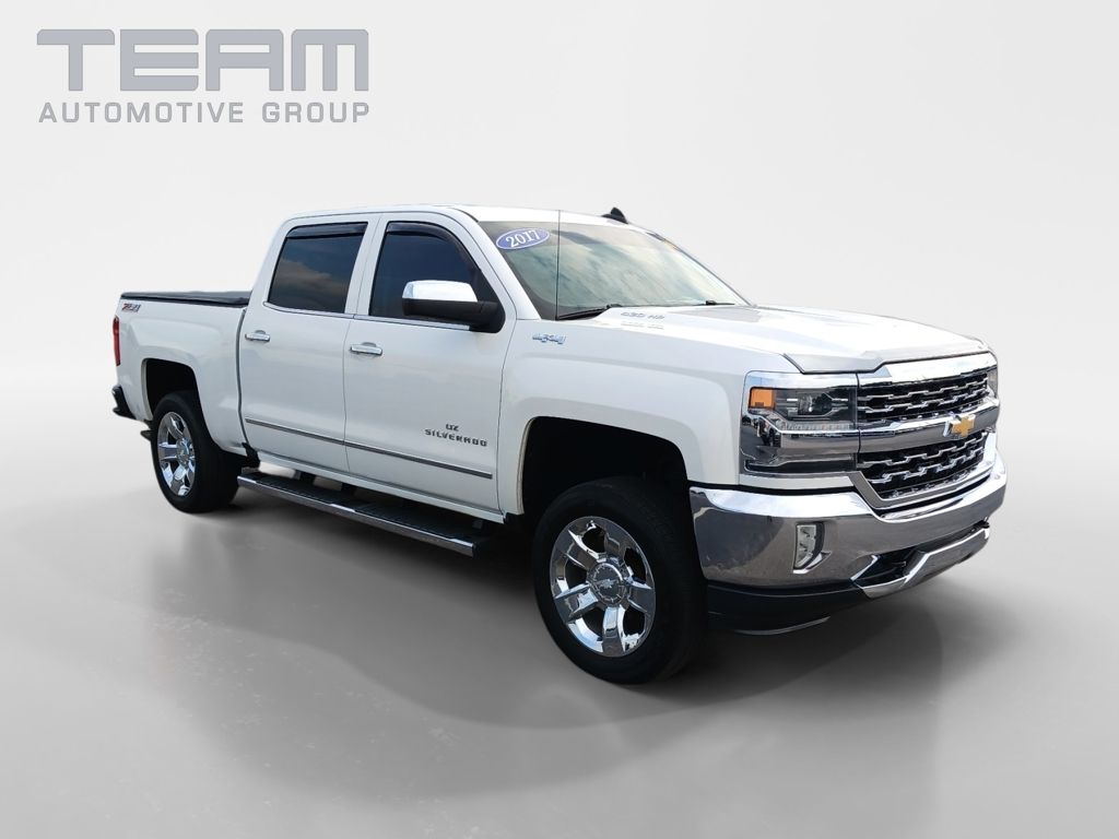 Pearl 2017 Chevrolet Silverado 1500 LTZ Crew Cab 4WD Pickup Truck Four-Wheel Drive 8-Speed Automatic Overdrive