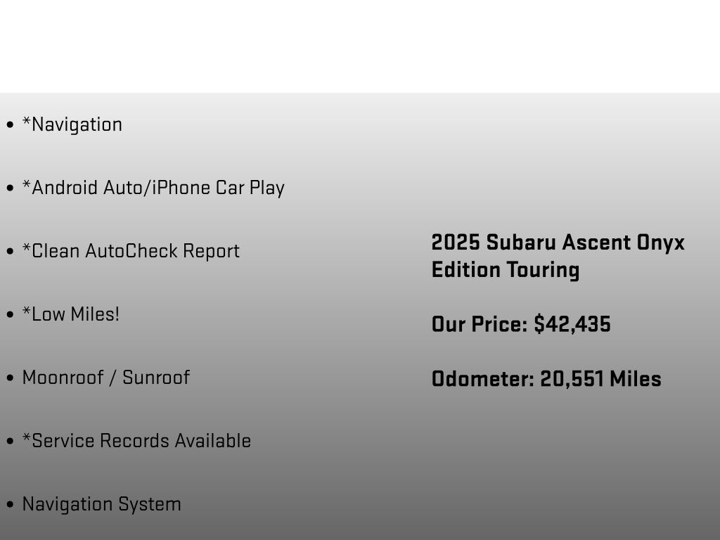2025 Subaru Ascent Onyx Edition Touring Black at Auto Express Mitsubishi