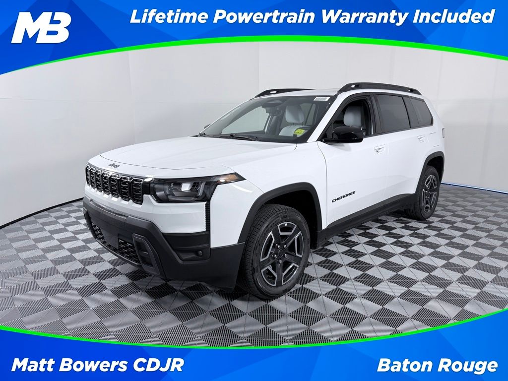 Bright White Clearcoat 2026 Jeep Cherokee Laredo 4WD SUV / Crossover Four-Wheel Drive Continuously Variable Transmission