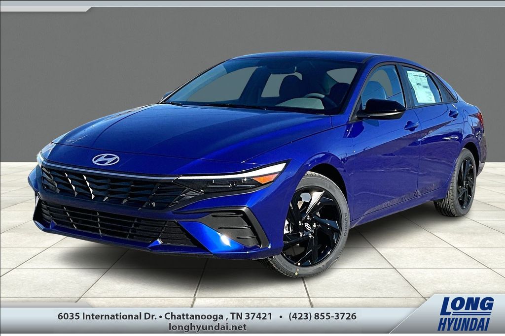 Intense Blue 2026 Hyundai Elantra Sedan Front-Wheel Drive Continuously Variable Transmission