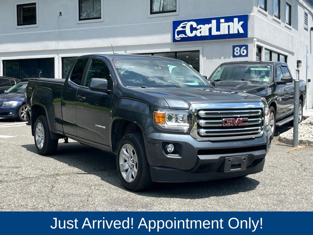 Cyber Gray Metallic 2017 GMC Canyon Pickup Truck Four-Wheel Drive 8-Speed Automatic