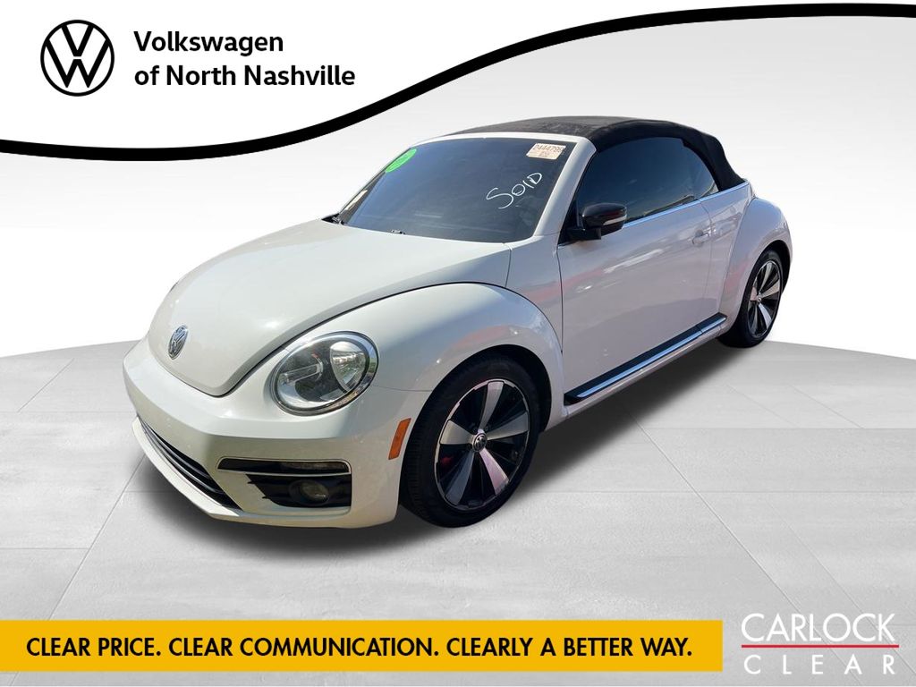 Candy White/Black Roof 2013 Volkswagen Beetle Turbo Convertible Convertible Front-Wheel Drive 6-Speed Dual Clutch