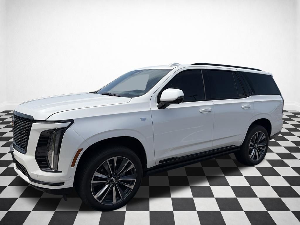 Crystal White Tricoat 2025 Cadillac Escalade SUV / Crossover Four-Wheel Drive Automatic