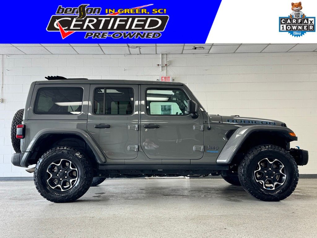 Gray Clearcoat 2022 Jeep Wrangler 4xe Rubicon 4WD SUV / Crossover Four-Wheel Drive 8-Speed Automatic