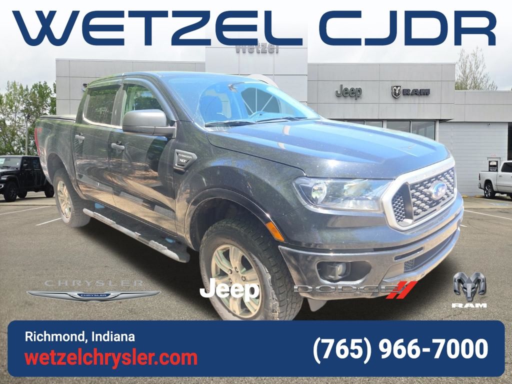 Shadow Black 2019 Ford Ranger XLT SuperCrew 4WD Pickup Truck Four-Wheel Drive Automatic