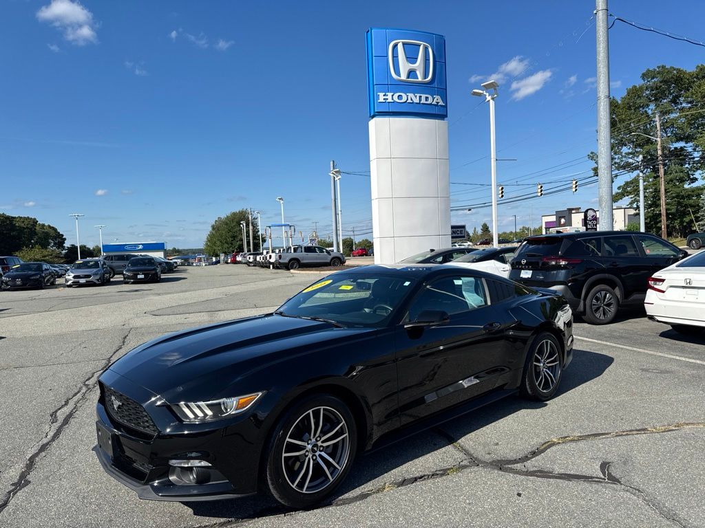 Shadow Black 2016 Ford Mustang Coupe Rear-Wheel Drive 6-Speed Manual