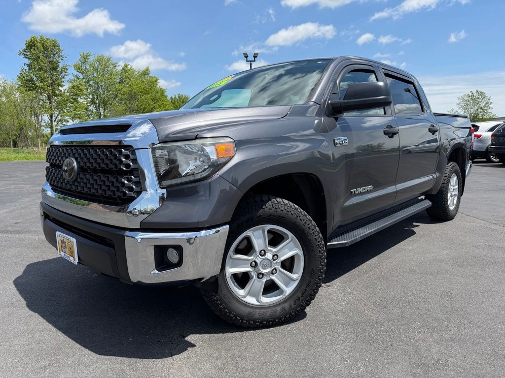 Magnetic Gray Metallic 2020 Toyota Tundra SR5 CrewMax 4WD Pickup Truck Four-Wheel Drive 6-Speed Automatic