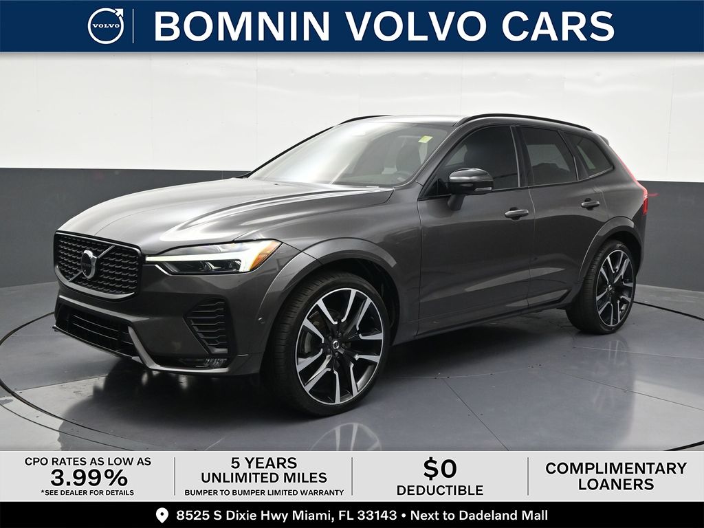 Platinum Gray Metallic 2024 Volvo XC60 B5 Ultimate Dark Theme AWD SUV / Crossover All-Wheel Drive Automatic