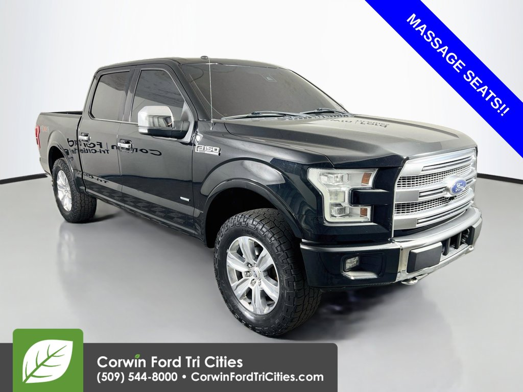 Black 2017 Ford F-150 Pickup Truck Four-Wheel Drive Automatic