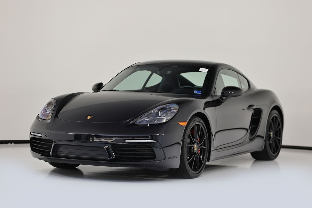 Black 2024 Porsche 718 Cayman Coupe Rear-Wheel Drive 6-Speed Manual