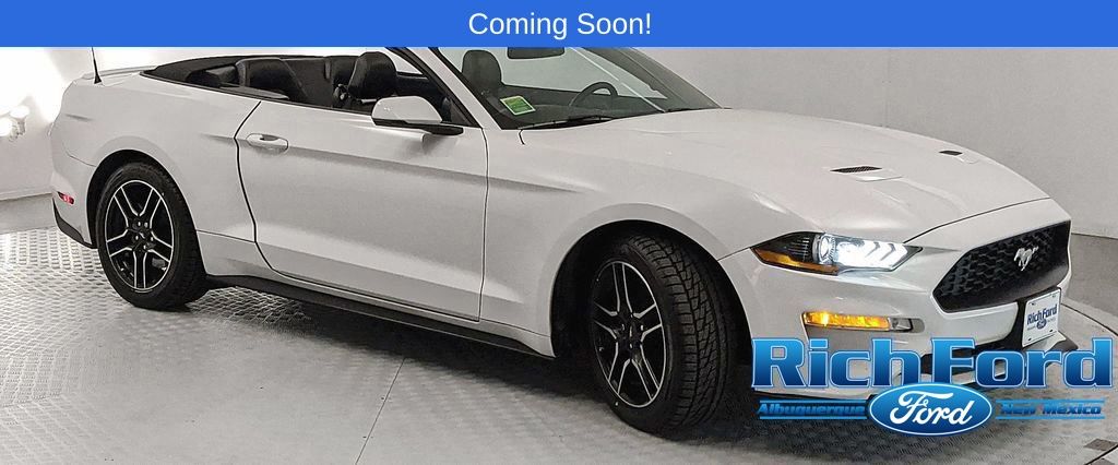 Oxford White 2020 Ford Mustang EcoBoost Premium Convertible RWD Convertible Rear-Wheel Drive Automatic
