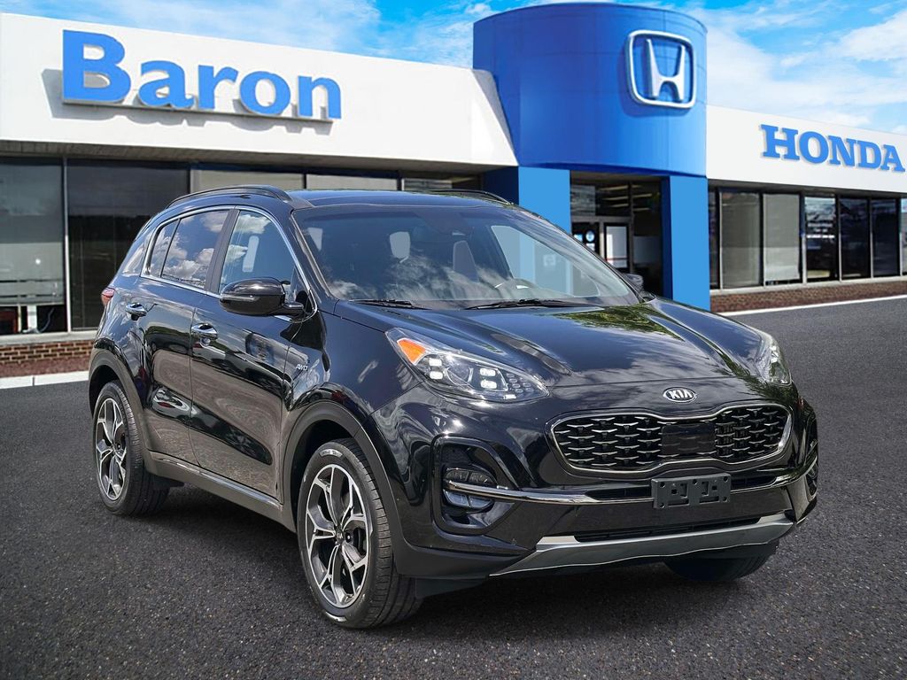 Black Cherry Pearl 2020 Kia Sportage SX AWD SUV / Crossover 6-Speed Automatic Overdrive