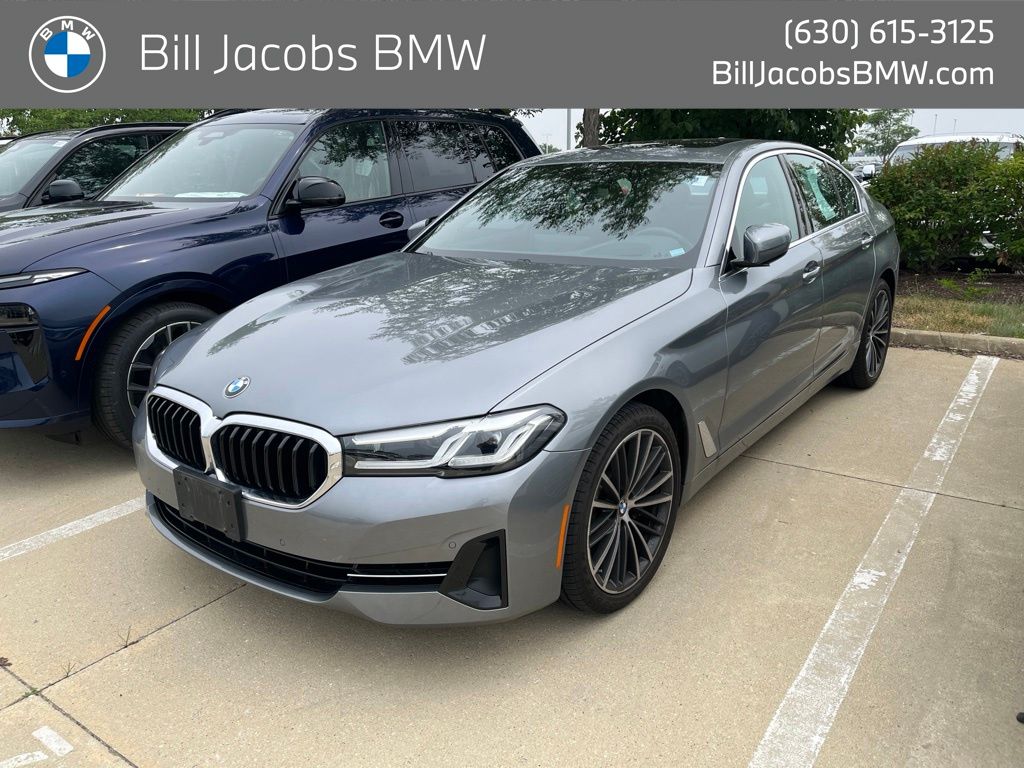 Skyscraper Gray Metallic 2023 BMW 5 Series Sedan All-Wheel Drive Automatic