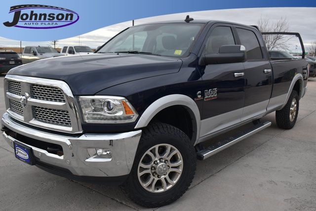 True Blue Pearlcoat 2018 RAM 3500 Laramie Crew Cab LB 4WD Pickup Truck Four-Wheel Drive 6-Speed Automatic