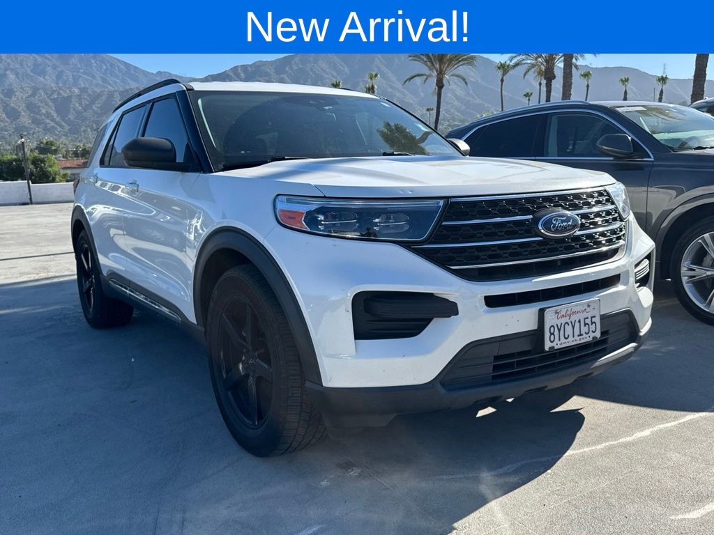 White Metallic 2021 Ford Explorer SUV / Crossover Rear-Wheel Drive Automatic