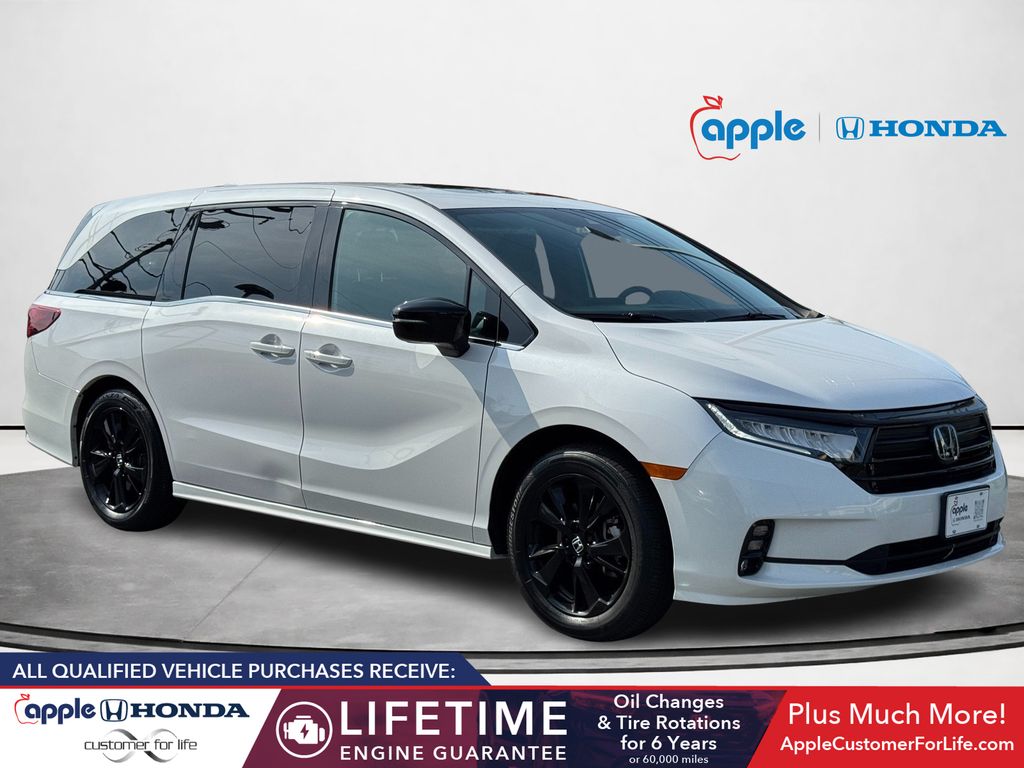 Platinum White Pearl 2024 Honda Odyssey Sport FWD Minivan Front-Wheel Drive Automatic