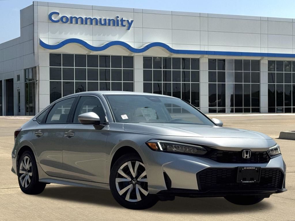 2026 Honda Civic LX Silver at Community Honda