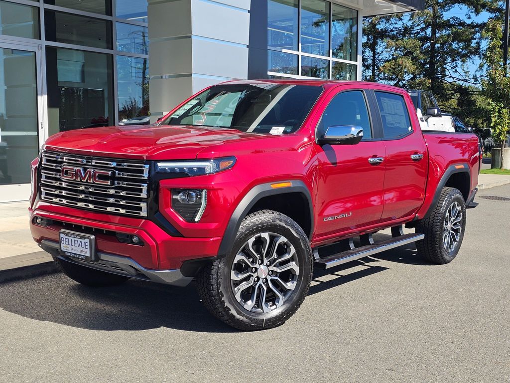 Volcanic Red Tintcoat 2026 GMC Canyon Pickup Truck Four-Wheel Drive 8-Speed Automatic