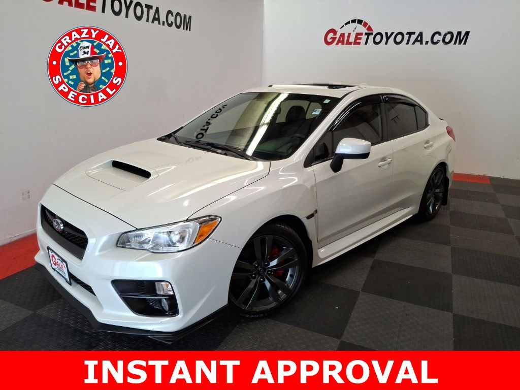 Crystal White Pearl 2017 Subaru WRX Sedan All-Wheel Drive 6-Speed Manual