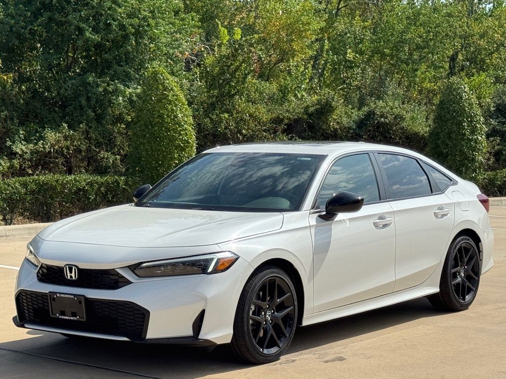 2026 Honda Civic Hybrid Sport White at Community Honda