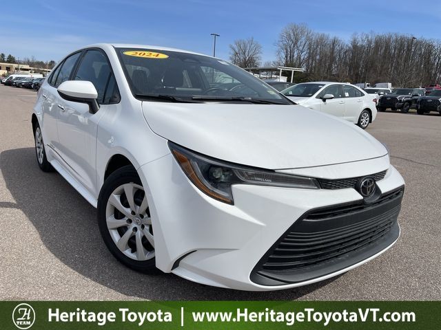 Ice Cap 2024 Toyota Corolla LE FWD Sedan Front-Wheel Drive Continuously Variable Transmission