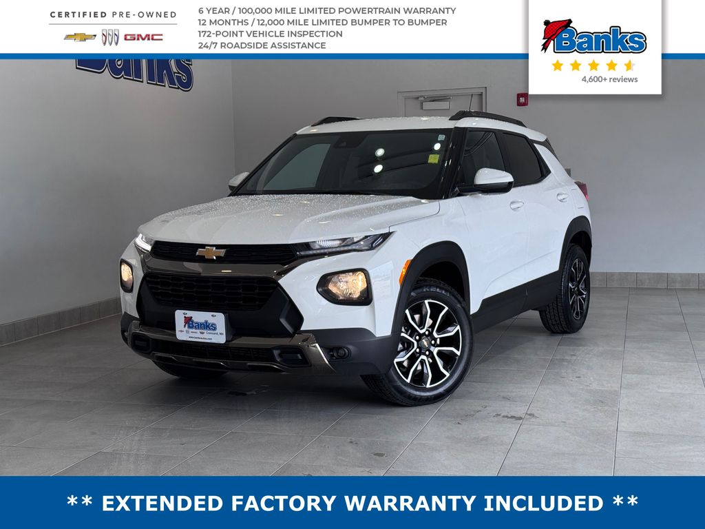 Summit White 2023 Chevrolet Trailblazer ACTIV AWD SUV / Crossover Four-Wheel Drive 9-Speed Automatic