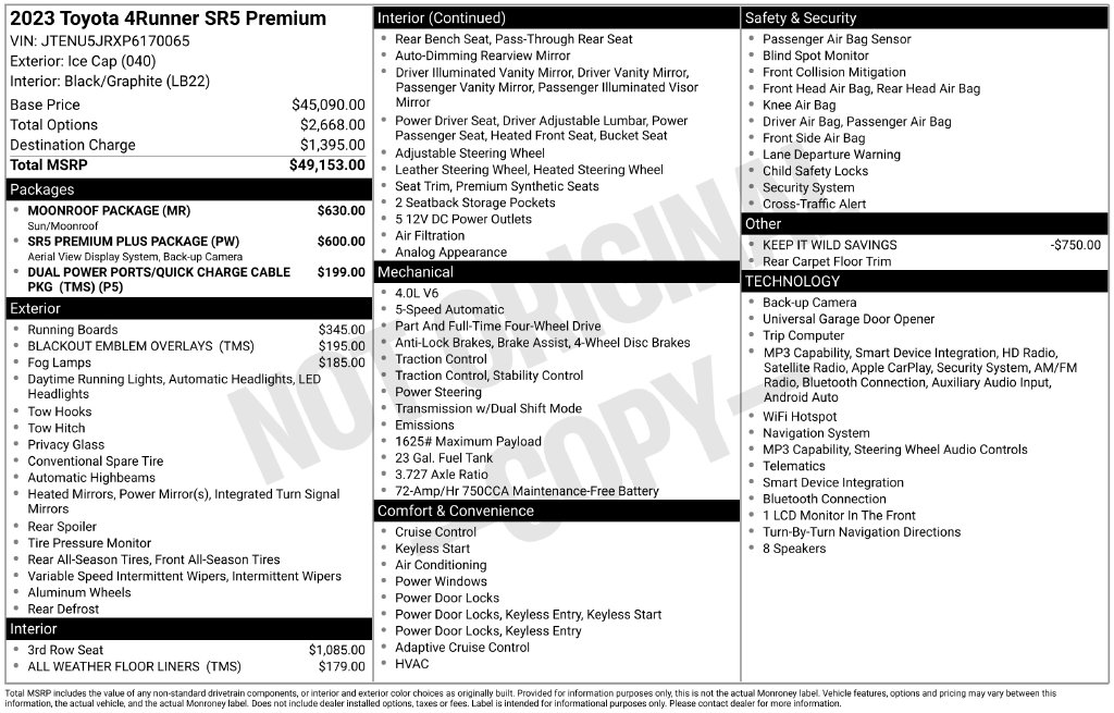 Used 2023 Toyota 4Runner SUV