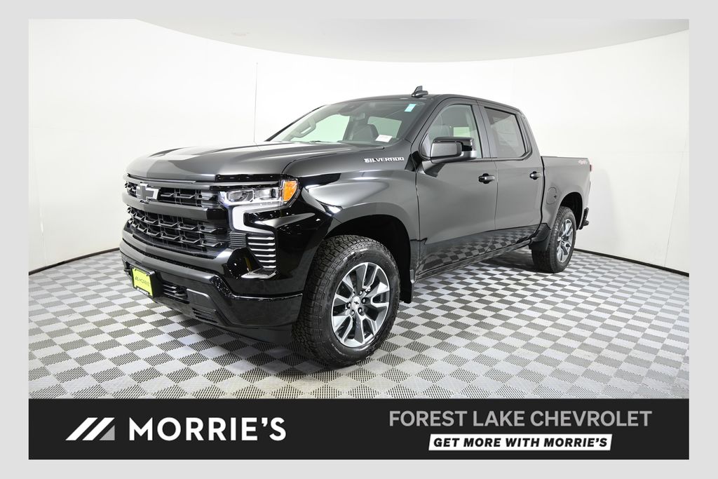 Black 2026 Chevrolet Silverado 1500 Pickup Truck Four-Wheel Drive Automatic