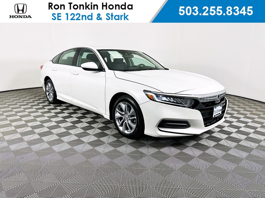 Platinum White Pearl 2018 Honda Accord 1.5T LX FWD Sedan Front-Wheel Drive Continuously Variable Transmission