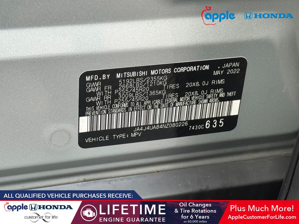 2022 Mitsubishi Outlander SE 2.5 S-AWC
