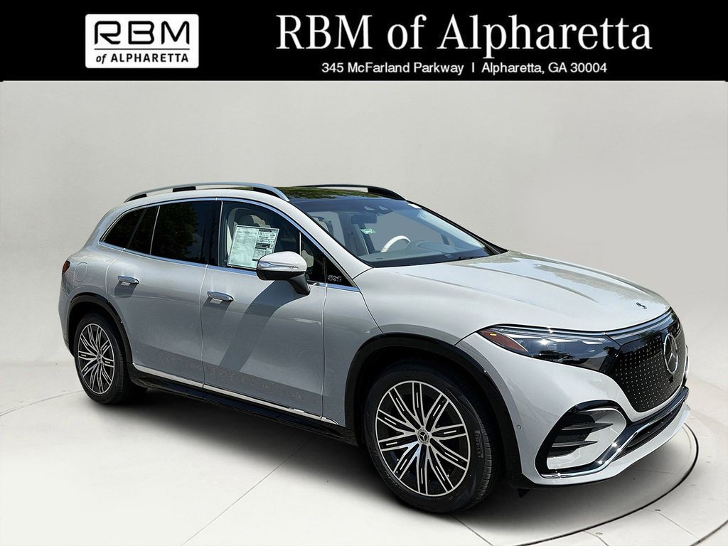 Gray (MANUFAKTUR Alpine Grey) 2026 Mercedes-Benz EQS SUV 400 4MATIC SUV / Crossover All-Wheel Drive 1-Speed Automatic