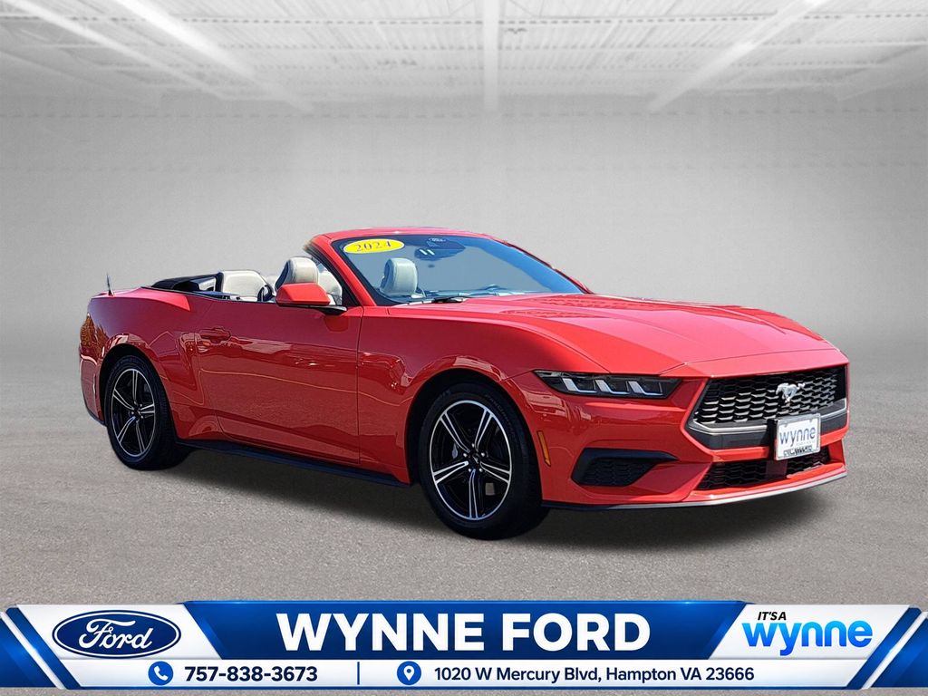Race Red 2024 Ford Mustang Convertible Rear-Wheel Drive Automatic