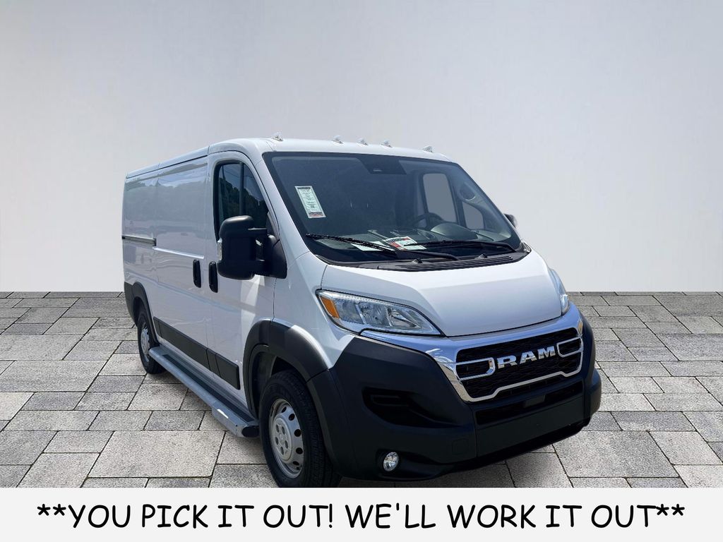 Bright White Clearcoat 2023 RAM ProMaster 2500 136 Low Roof Cargo Van FWD Van Front-Wheel Drive 9-Speed Automatic
