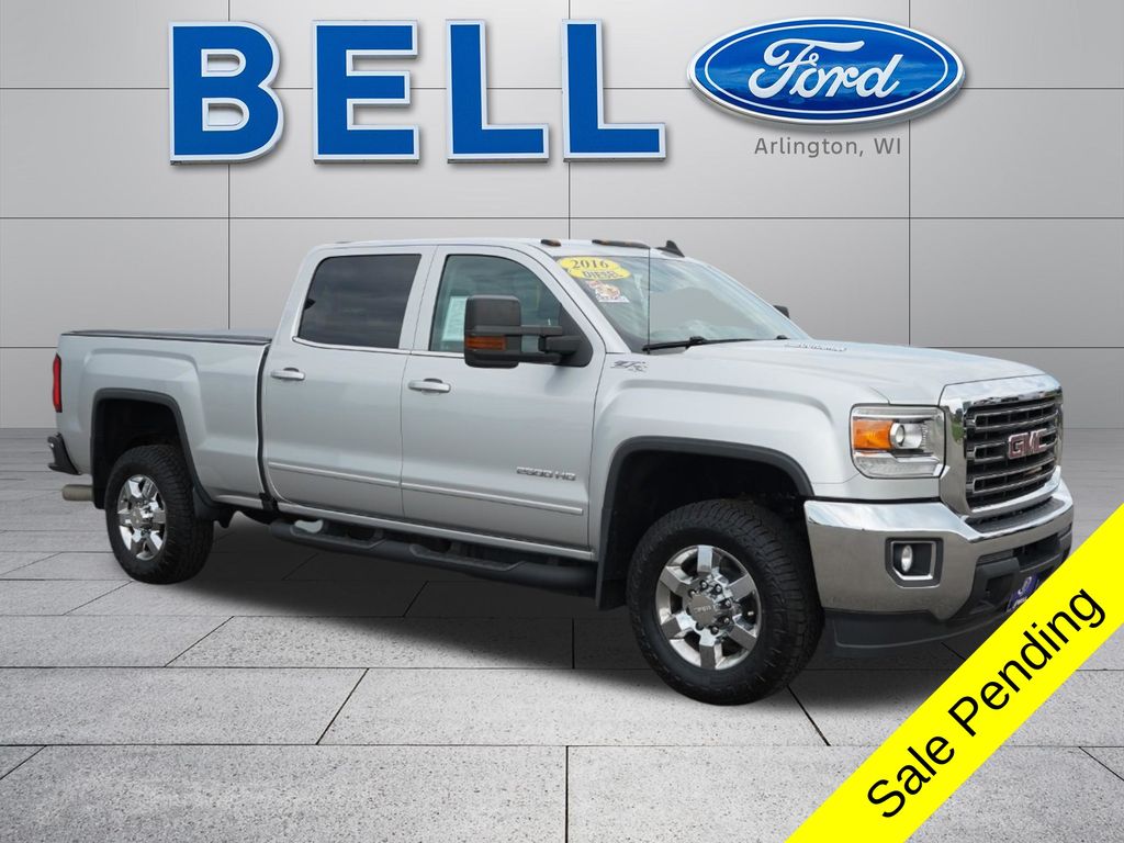 Quicksilver Metallic 2016 GMC Sierra 2500HD Pickup Truck Four-Wheel Drive 6-Speed Automatic