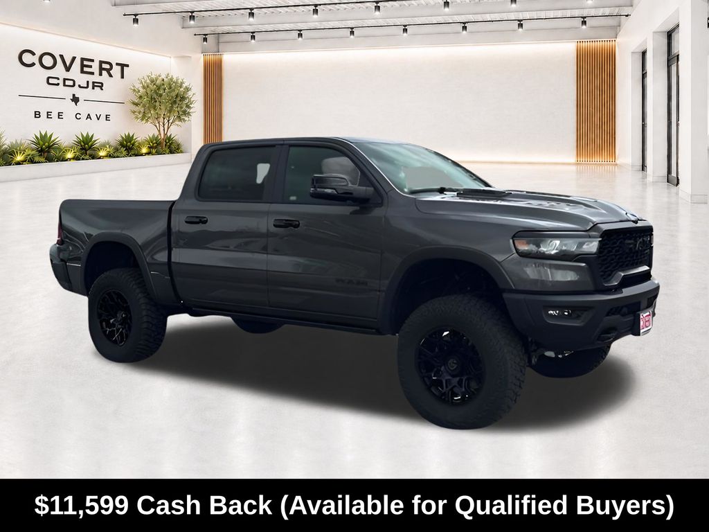Crystal Metallic 2026 RAM 1500 Pickup Truck Four-Wheel Drive 8-Speed Automatic