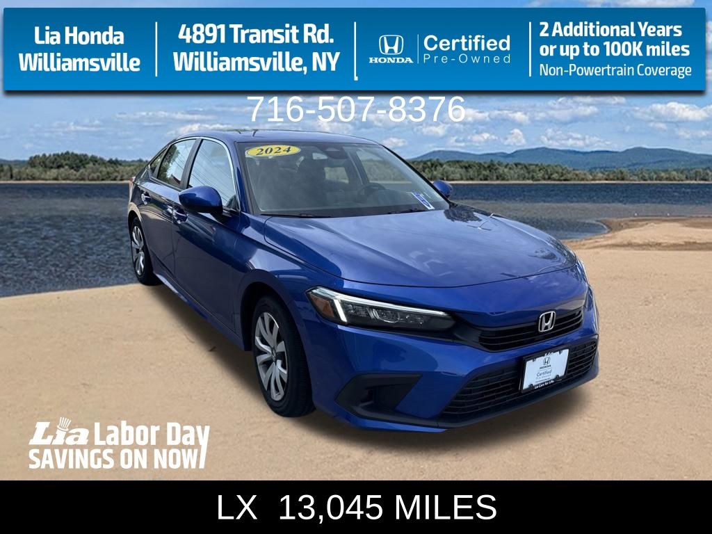  2024 Honda Civic LX FWD   