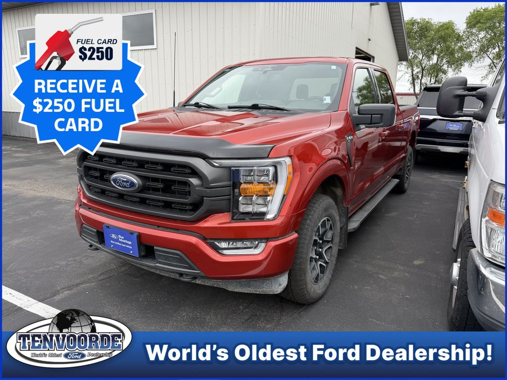 Hot Pepper Red Metallic Tinted Clearcoat 2023 Ford F-150 Pickup Truck Four-Wheel Drive Automatic